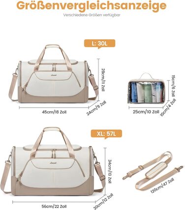 Спортивна сумка LOVEVOOK для жінок, 30л: туристична, для басейну, сауни, гімнастики, подорожей, з відділенням для взуття та мокрих речей, водонепроникна, 45x24x28см