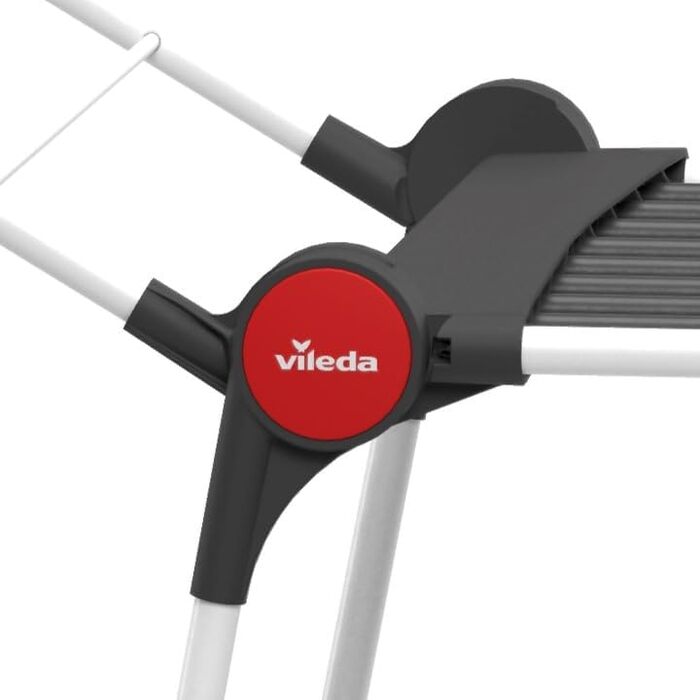 Сушарка для білизни Vileda Extra Ultimate Black Edition XXL, 20 м мотузок, підставка для дрібних речей, ролики для транспортування, чорний колір