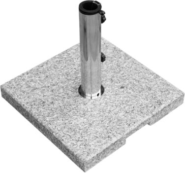 Підставка для парасольки Anndora Granit 25 кг, підставка для балкона, діаметр стієна до 48 мм (світло-сірий кут)