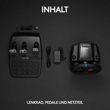 Logitech G29 Driving Force Racing Wheel – Ігровий кермо з Force Feedback для PS5, PS4, PC, Mac. Шкіряне кермо, педалі з нержавіючої сталі.