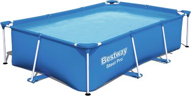 Каркасний басейн Bestway Steel Pro без насоса, квадратний, 221 x 150 x 43 см 221 x 150 x 43 см одномісний