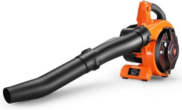 Бензиновий листозбирач/подрібнювач FUXTEC FX-LBS126 4в1 з 2 повітропроводами та мішком 45л – потужний, протестований, швидкість 71 м/с