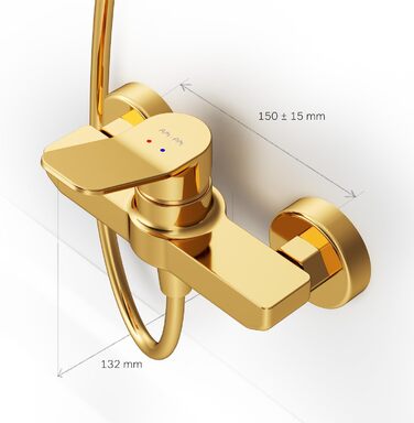 Змішувач для ванни AM.PM X-Joy чорного матового кольору з виливом, одноручний, для ванни та душу, FXA10022