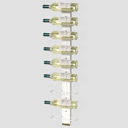 Стильна дерев'яна полиця для вина Jackcube Design MK699A на 9 пляшок, для кухні та декору