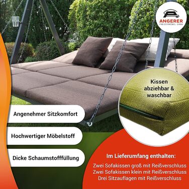 Гойдалка Анґерер Голлівуд Лаунж Смарт – для сидіння, відпочинку та сну, з функцією ліжка, Made in Germany, преміум-якість