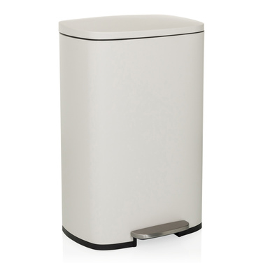 Контейнер для сміття / Відро для сміття CLEAN XV 50л сталь бежевий hjh OFFICE