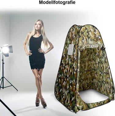 Намет для душу Costway, шатрів для передягання, туалетів, кемпінгу, відпочинку на природі, 120x120x190 см, зелений (Flecktarn)