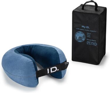 Подушка для шиї Опорна подушка Подушка для подорожей Подушка для шиї, з логотипом ID, синій, 11G084508
