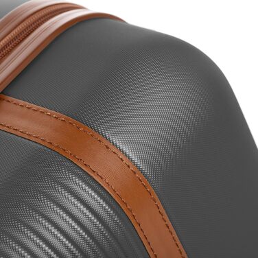 Набір валіз FERGÉ Milano 5-ти частинний: 3 валізи, сумка та органайзер для косметики - чорний (для ручної поклажі)