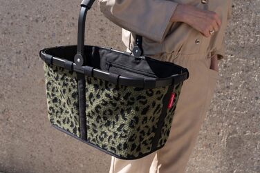 Сумка-шопер Reisenthel Carry Bag Teddy Leo Olive – містка та водонепроникна, з внутрішньою кишенею