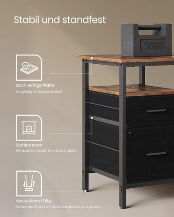 Комп'ютерний стіл VASAGLE L-подібний з розетками, LED-підсвічуванням та USB-портами, 150 x 120 x 76 см, для дому та офісу, вінтажний колір