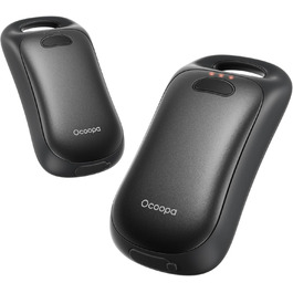 Електричні грілки для рук OCOOPA, 2 шт., водонепроникні IP45, ергономічні, 18 годин тепла, портативні, для активного відпочинку, гольфу, кемпінгу, міста (Чорний)