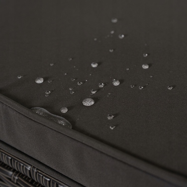 Комплект садових меблів із техноротанга MEBEL ELITE, чорний, 6 предметів