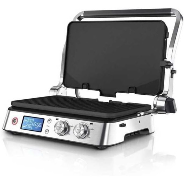 Контактний гриль Braun MultiGrill 9 Pro CG 9167 з 6 наборами пластин (гриль, плоскі, вафельні) та датчиком температури