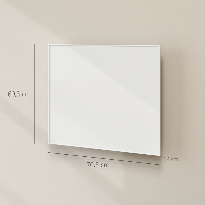 Електричний обігрівач HOMCOM з настінним кріпленням, інфрачервоний, енергозберігаючий, з термостатом, таймером, пультом дистанційного керування та захистом від перегріву.