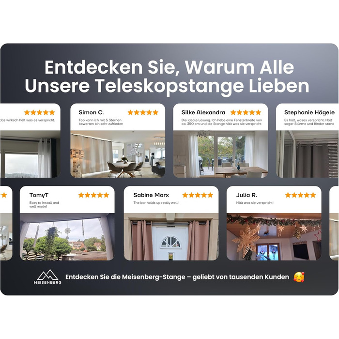 Штанга для душу без свердління 160-210 см, срібна, Ø 25 мм, телескопічна, з кріпленнями - для вікна, душу та перегородки