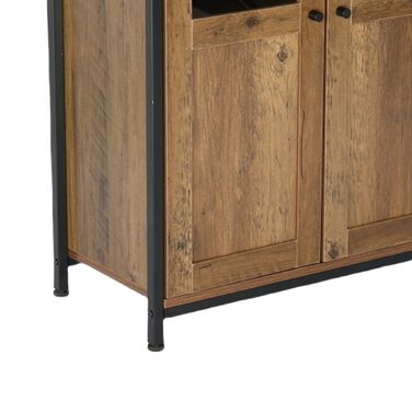 Кухонна шафка Relaxdays з скляними дверцятами