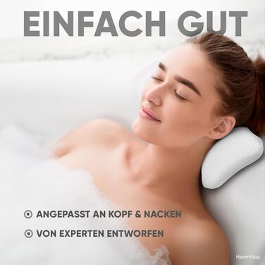 Преміум подушка для ванни XXL рожева | Додаткові подушки для шиї та плечей | Швидковисихаюча, пральна подушка для ванни з 4 великими присосками | Подушка для ванни рожева (маленька, біла)