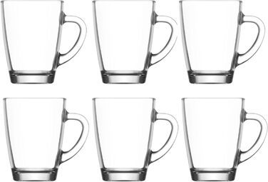 Набір чайних склянок vienberg 6 шт. по 250 мл зі скла, ідеально підходить для гарячих напоїв