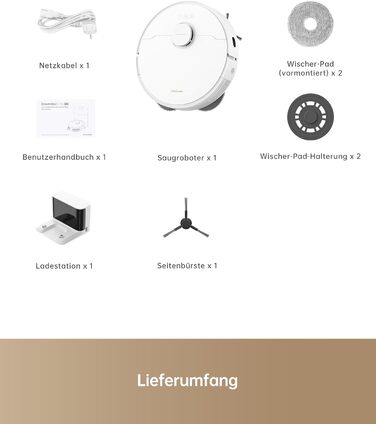 Робот-пилосос Dreame L10s Pro Gen2: потужність 13000 Па, DuoBrush для шерсті тварин, суха та волога прибирання, LDS-навігація, акумулятор 5200 мАг