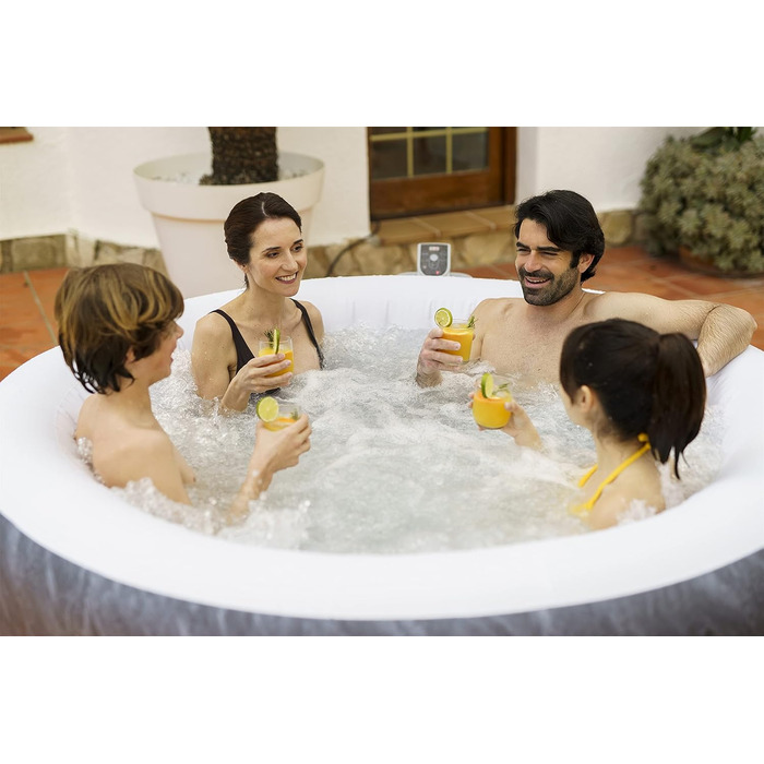 Надувний гідромасажний басейн-джакузі Bestway Lay-Z-Spa Miami AirJet Whirlpool для 2-4 осіб, 180 x 66 см