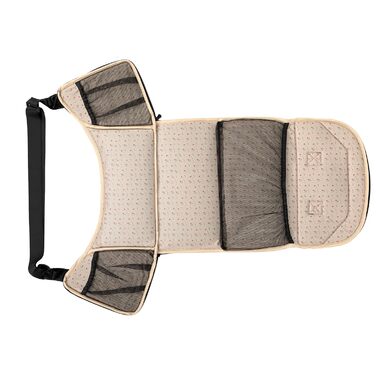 Дитяча коляска MoMi GISELLE 2 в 1 комбінована, бежева: для малюків від народження до 22 кг, з 5-точковим ременем безпеки, збірно-розкладна, з кошиком, матрацом, дощовиком та пеленатором