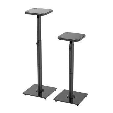 Підставка для динаміків Relaxdays, скло, 72-95 см