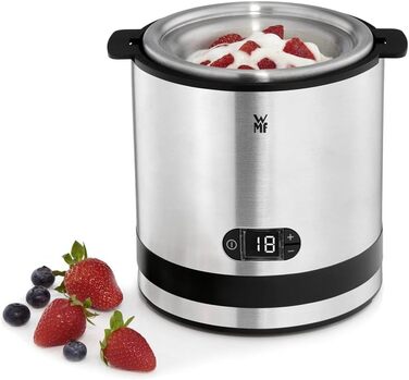 WMF Küchenminis 3в1 морожениця, машина для приготування замороженого йогурту, сорбету та морозива, контейнер 300 мл, таймер на 30 хвилин, компактна електрична йогуртниця