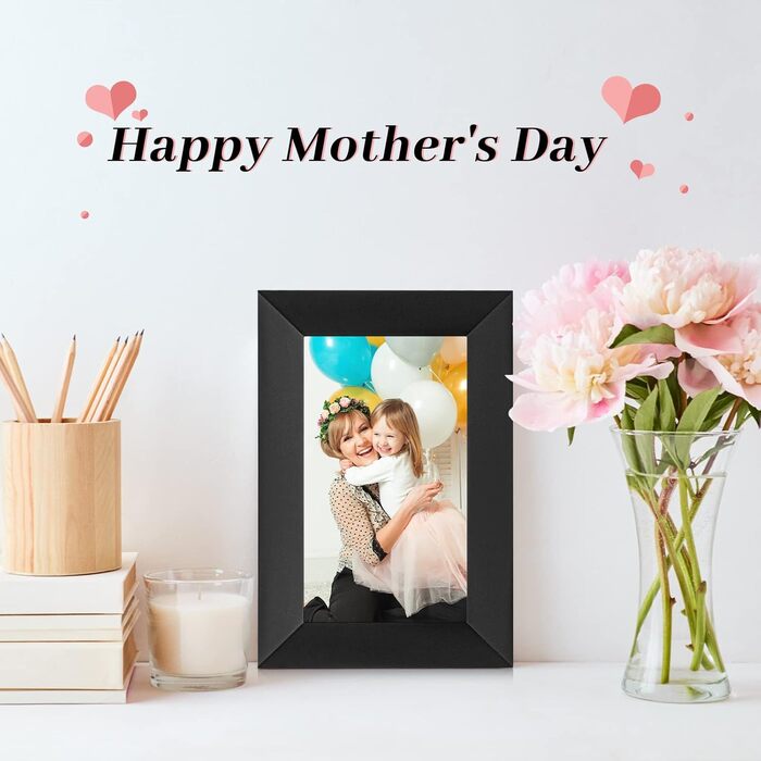 Цифровий фоторамка 15.6 дюймів 32GB WiFi, IPS Touchscreen, Автоматичне обертання, для дому та подарунків