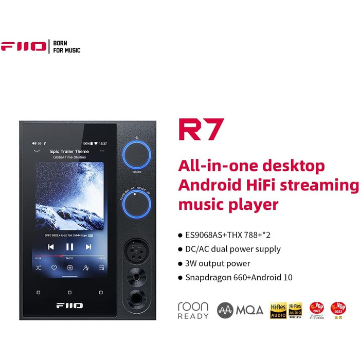 FiiO R7 настільний стрімінговий програвач і DAC/підсилювач з Bluetooth