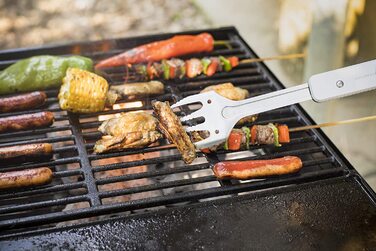 Мультитул RADOLEO Grill Столові прибори для барбекю 6 Інструменти для гриля Набір для кожного любителя барбекю Ідеально підходить для кемпінгу та активного відпочинку Благородна упаковка подарунків. (4-в-1)