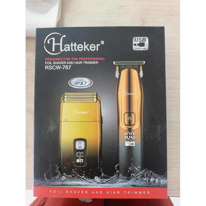 Електробритва Hatteker Foil Shaver Bald Head Shaver для чоловіків, точний тример, водонепроникний