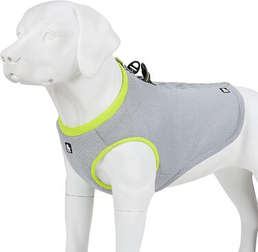 Охолоджуючий жилет Mokcci Truelove для собак, Куртка-холодильник з регульованою застібкою-блискавкою для тренувань на відкритому повітрі, полювання і кемпінгу, м (1 упаковка) зелений