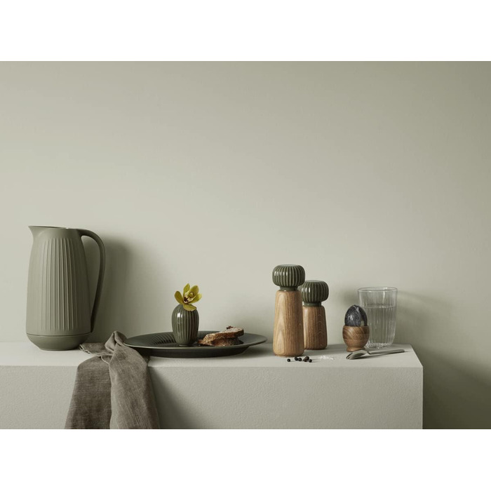 Термос Kähler Isolierkanne 1,0 л Hammershøi для чаю та кави, білий (1 л, зелений)