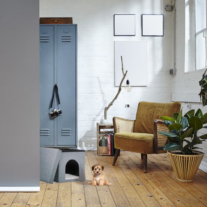 Будиночок для котів Relaxdays, сірий, складаний