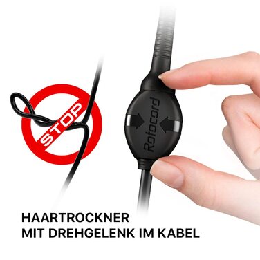 Професійний фен для волосся Valera Swiss Silent Jet 8700, 2400 Вт, з іонізацією, 3 температурні режими, сіро-чорний