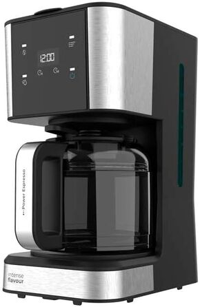 Кавомашина Cecotec Coffee 56 Heat: 12 чашок, 1.3л, сталь, LCD, програмування, автоматичне відключення