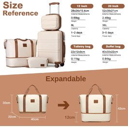 розмір: набір валіз handgepäck (ручна поклажа), 4 шт.