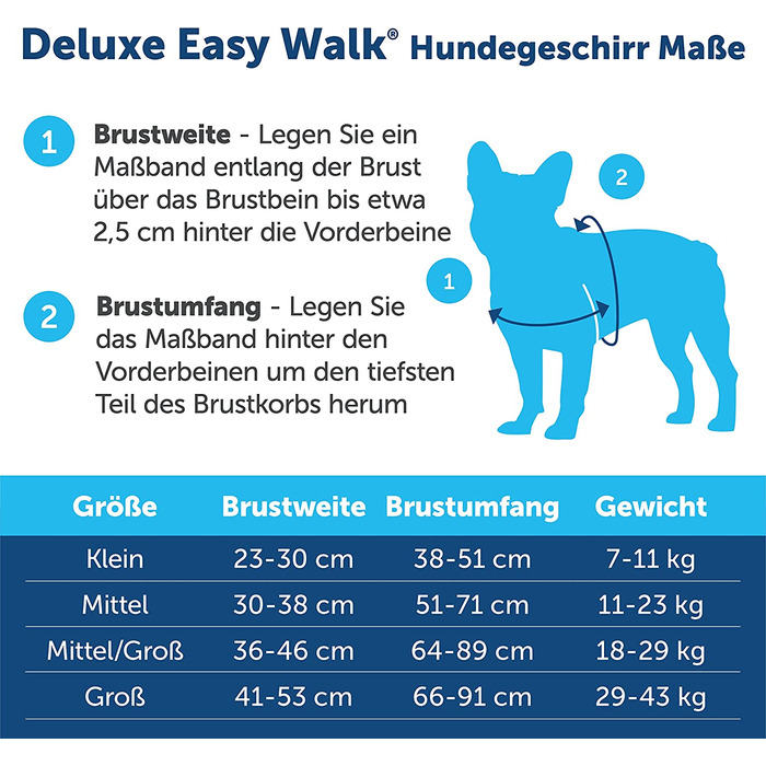 Шлейка PetSafe Easy Walk Deluxe, повідець для вигулу собак без тяги, м'який дизайн, включаючи повідець довжиною 1,8 м, поводок середнього / великого розміру, синій / чорний, синій / чорний повідець, м / л