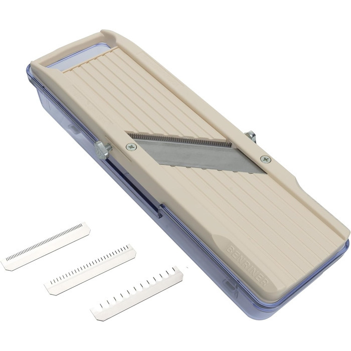 Набір для нарізання овочів Benriner, кремовий колір, старіша версія з підносом