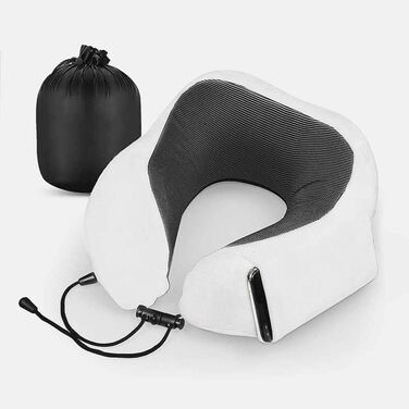 Набір для подорожей Cozyor 4 в 1: подушка для шиї, маска для сну, подушка для подорожей та ковдра 2 в 1, навушники, з кріпленням для рюкзака та валізи, червоний