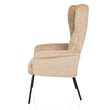 Крісло-релакс / Крісло-навушник HAVENIO, оббивка - тканина, колір - бежевий, від hjh LIVING