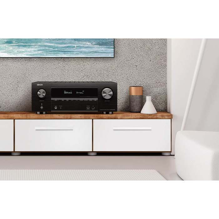 Підсилювач Denon AVC-X3700H 9.2, Alexa, 8K, Bluetooth, Wi-Fi, Dolby Atmos, HEOS, Чорний