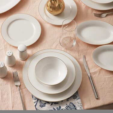 Набір посуду Karaca Lexi Gold з 56 предметів на 12 осіб Набір посуду для 6 осіб сервіровка столу з 56 предметів