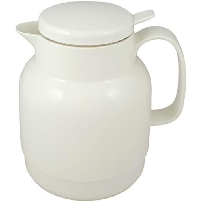 Термос Helios Mondo Push з нержавіючої сталі, 1.3 л, білий