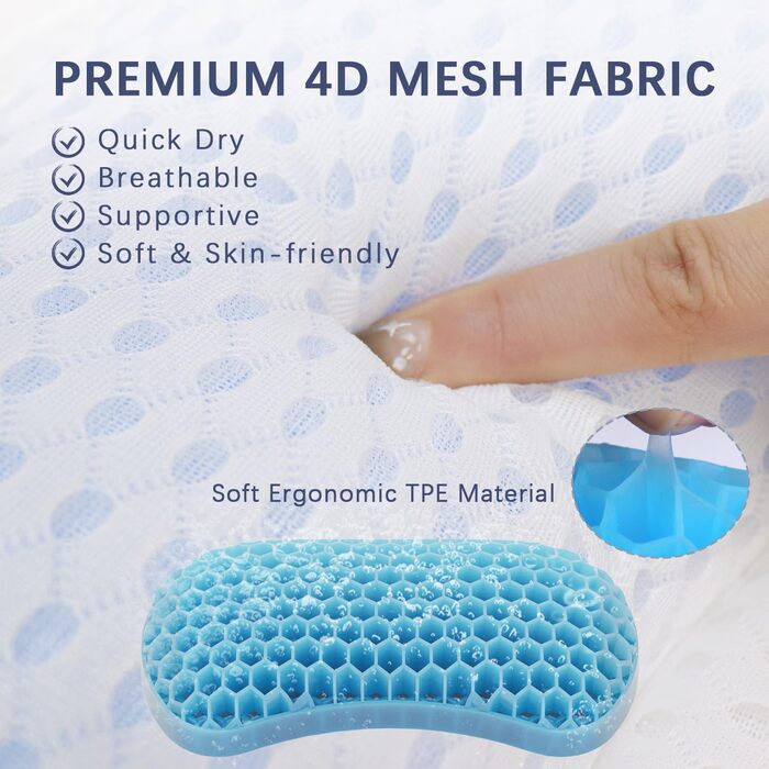 Подушка для ванни Roslim – підголовник з ергономічним TPE, підтримка шиї та спини з міцними присосками та гачками, білий, середній