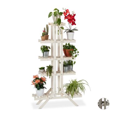 Сходинка для рослин Relaxdays з дерева, 5 сходинок