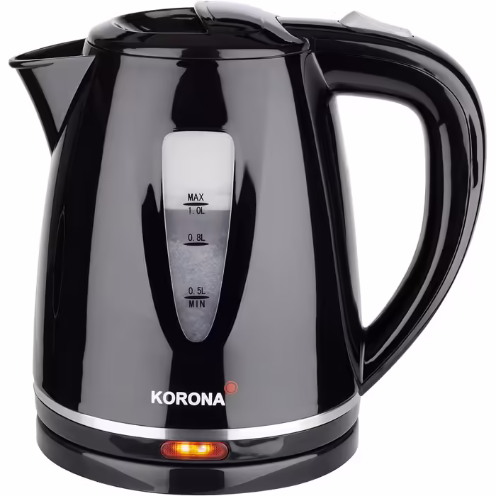 Електричний чайник Korona 20115, 1 л, чорний, пластик