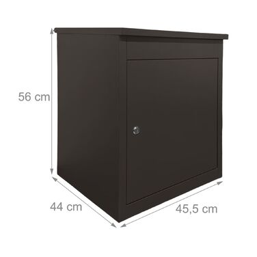 Коробка для зберігання Relaxdays, підходить для монтажу на підлозі та стіні