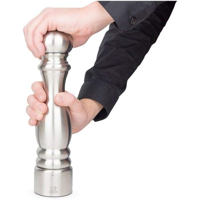 Нержавіюча сталь, 6.97x6.97x30 см, срібло, 32517 Paris Chef Pepper Mill